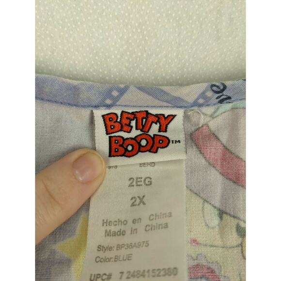 King Features Syndicate 2006 Betty Boop Shirt Size 2XL XXL Silver Screen Queen - Picture 4 of 7